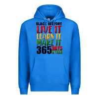 True Royal black history live it Premium Hoodie - FaDigitalArtStudio
