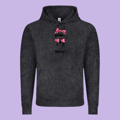 Pink Flower Mom Skull Vintage Hoodie Designed By Bettercallsaul