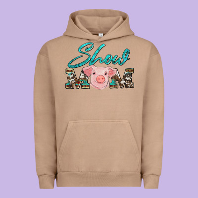 Show Mom Pig Urban Hoodie Designed By Artiststas
