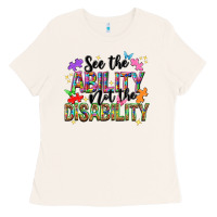 Bone See the ability not the disability Ladies Tee - NancyCooperArtShop