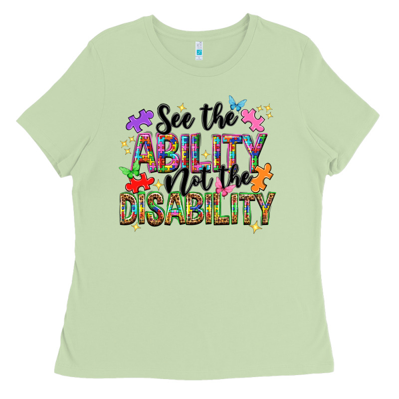 See The Ability Not The Disability Ladies Tee by NancyCooperArtShop | Teevron