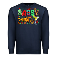 Navy sassy senorita Premium Sweatshirt - LillyAllenDesigns