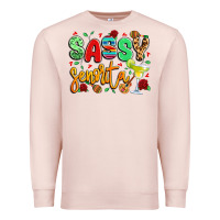 Pale Pink sassy senorita Premium Sweatshirt - LillyAllenDesigns