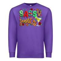Purple sassy senorita Premium Sweatshirt - LillyAllenDesigns