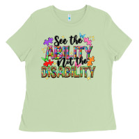 Matcha See the ability not the disability Ladies Tee - NancyCooperArtShop