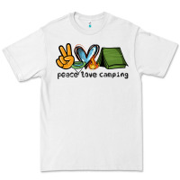 White peace love camping Premium Tee - NancyCooperArtShop