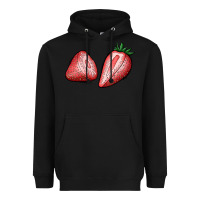 Black strawberries Heavyweight Hoodie - BundleAndBundleShop
