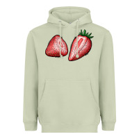 Matcha strawberries Heavyweight Hoodie - BundleAndBundleShop
