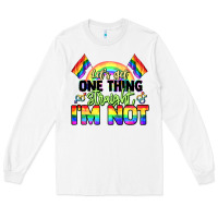 White Let's get one thing straight i'm not Pride LGBTQ+ Long Sleeve Tee - NancyCooperArtShop