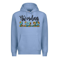 Colony Blue Twosday Premium Hoodie - RanaPortraitStore