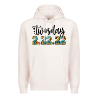 Pale Pink Twosday Premium Hoodie - RanaPortraitStore