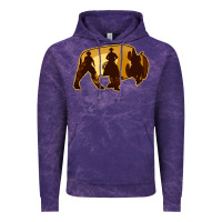 Cloud Purple Bison Silhouette Cowboy Vintage Hoodie - Bettercallsaul