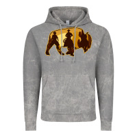 Cloud Rock Bison Silhouette Cowboy Vintage Hoodie - Bettercallsaul