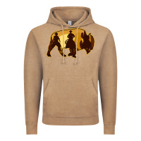 Vintage Coffee Bison Silhouette Cowboy Vintage Hoodie - Bettercallsaul