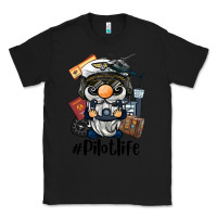 Black pilot life gnome Classic Tee - BarkalooDesign