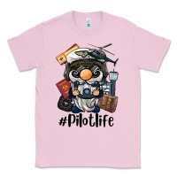 Bubblegum Pink pilot life gnome Classic Tee - BarkalooDesign
