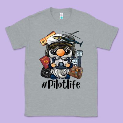 Pilot Life Gnome Classic Tee Designed By Barkaloodesign