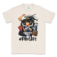 Natural pilot life gnome Classic Tee - BarkalooDesign