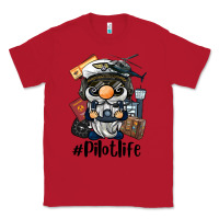 Red pilot life gnome Classic Tee - BarkalooDesign