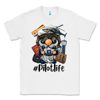White pilot life gnome Classic Tee - BarkalooDesign