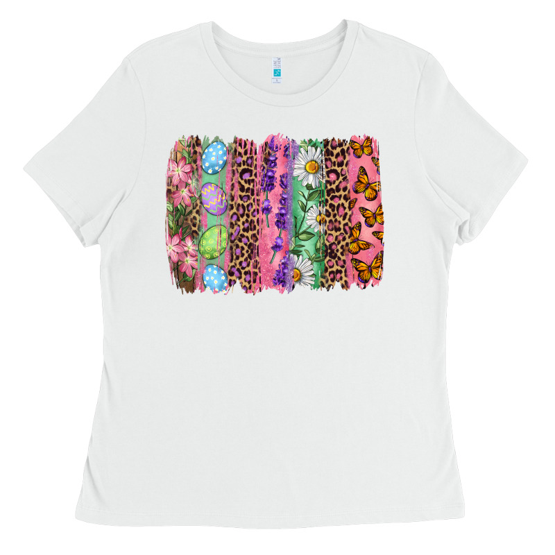 Western Easter Brushstroke Ladies Tee by NancyCooperArtShop | Teevron
