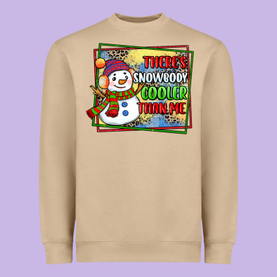 Theres Snowbody Cooler Than Me Heavyweight Sweatshirt Designed By Cowgirlartshop