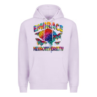 Lilac Embrace neurodiversity Autism Premium Hoodie - FaDigitalArtStudio