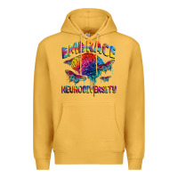 Mustard Embrace neurodiversity Autism Premium Hoodie - FaDigitalArtStudio