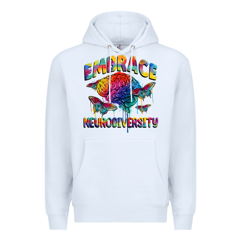 Embrace Neurodiversity Autism Premium Hoodie by FaDigitalArtStudio | Teevron