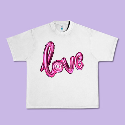 Valentine's Day Love Balloon Urban Heavy Tee Designed By Ranaportraitstore
