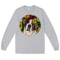 Moon Dust Christmas St. Bernard Long Sleeve Tee - RanaPortraitStore