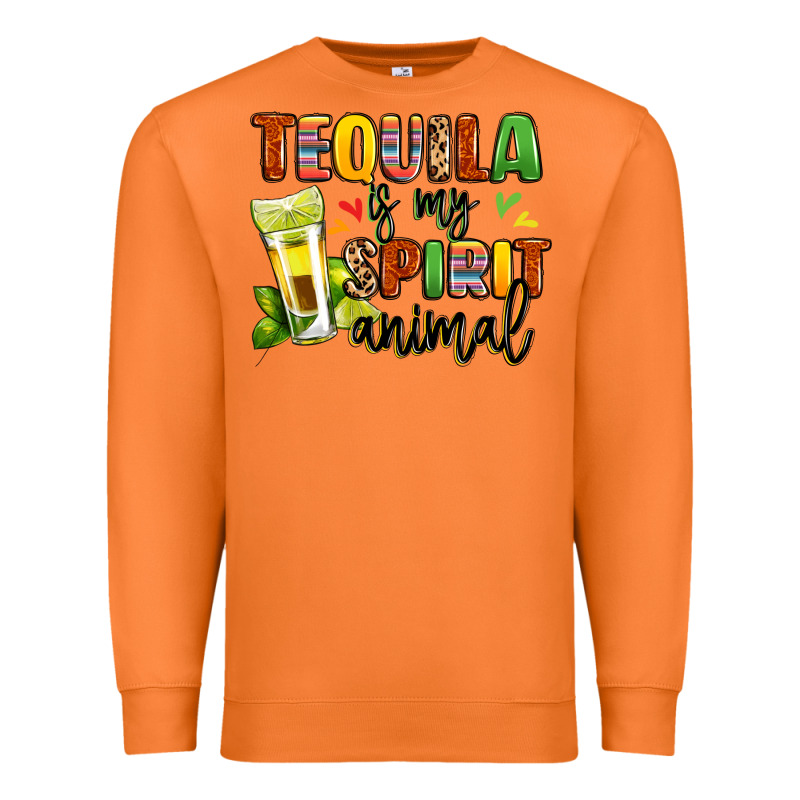 Tequila Is My Spirit Animal Premium Sweatshirt by LillyAllenDesigns | Teevron