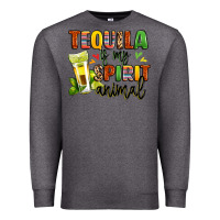 Charcoal Heather tequila is my spirit animal Premium Sweatshirt - LillyAllenDesigns