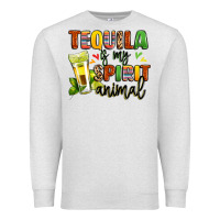 Oatmeal Heather tequila is my spirit animal Premium Sweatshirt - LillyAllenDesigns