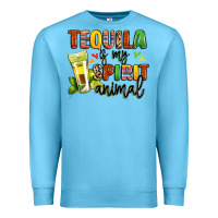 Ocean Blue tequila is my spirit animal Premium Sweatshirt - LillyAllenDesigns