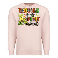 Pale Pink tequila is my spirit animal Premium Sweatshirt - LillyAllenDesigns