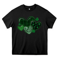 Black leopard hearts st patricks day Heavy Core Tee - MaliasSmallBusiness