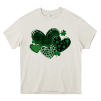 Cream leopard hearts st patricks day Heavy Core Tee - MaliasSmallBusiness