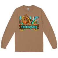 Toasted Coconut Love Thanksgiving with Turkey Long Sleeve Tee - texasbilliewilder