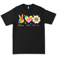 Black peace love happiness Premium Tee - NancyCooperArtShop
