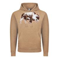 Vintage Coffee Cowhide Bison Silhouette Vintage Hoodie - Bettercallsaul