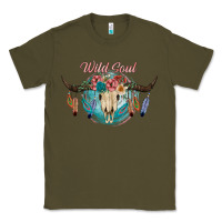 Army Green Wild Soul Classic Tee - JahusDesignShop