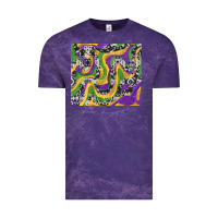 Cloud Purple mardi gras cowhide Vintage Tee - RanaPortraitStore