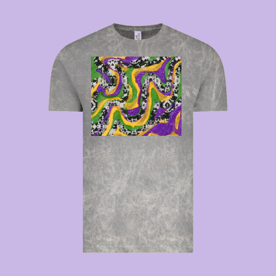 Mardi Gras Cowhide Vintage Tee Designed By Ranaportraitstore