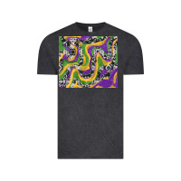 Vintage Black mardi gras cowhide Vintage Tee - RanaPortraitStore