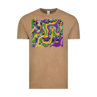 Vintage Coffee mardi gras cowhide Vintage Tee - RanaPortraitStore