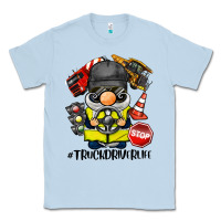 Dusty Blue truck driver life gnome Classic Tee - BarkalooDesign