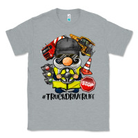 Heather Grey truck driver life gnome Classic Tee - BarkalooDesign