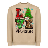 Mushroom love nurse life christmas Heavyweight Sweatshirt - CowGirlArtShop