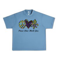 Pebble Blue mardi gras love peace Urban Heavy Tee - Bettercallsaul